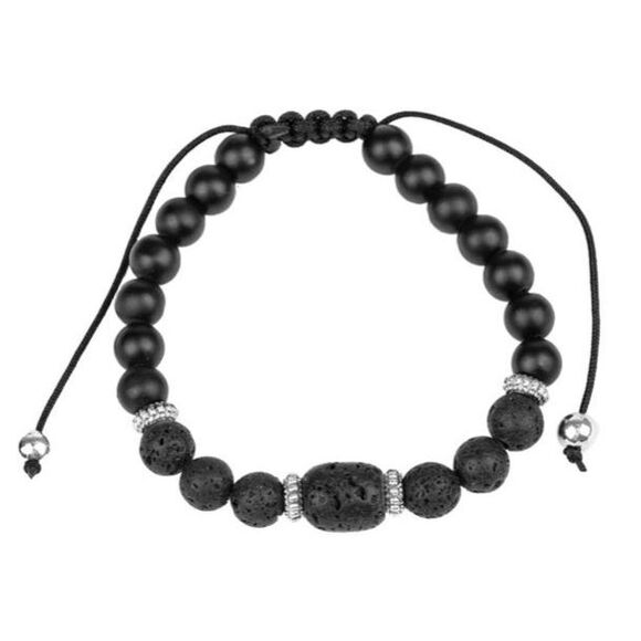 Discovery Black Lava Bead Bracelet (126) - Picture 2 of 2